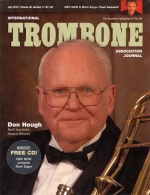 Front cover: International Trombone Association Journal July 2010
